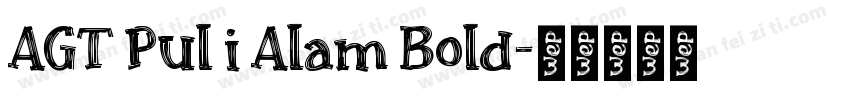 AGT Pul i Alam Bold字体转换